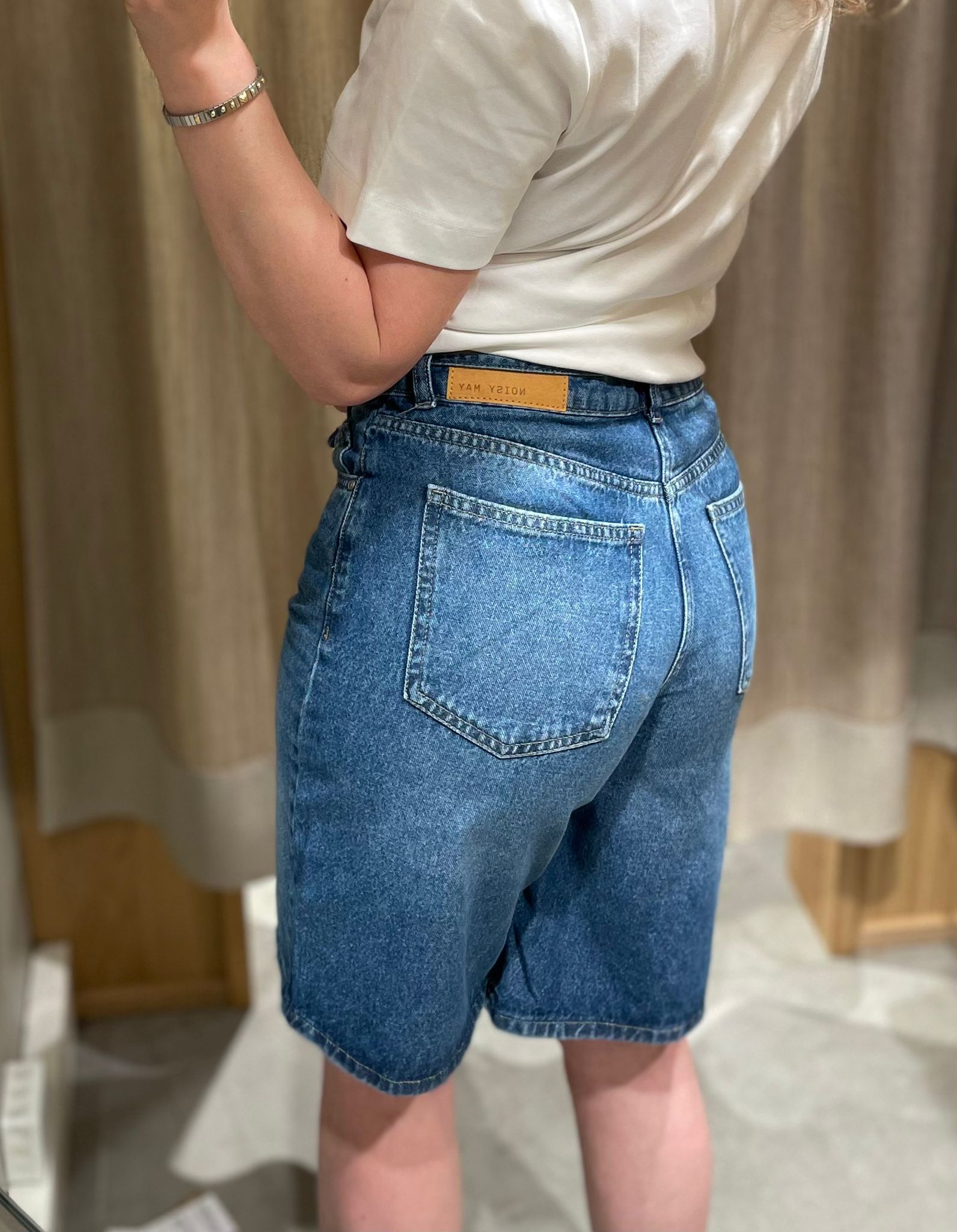 NMMAISY 5 Pockets Shorts - Medium Blue Denim